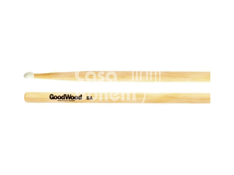 GW5AN Goodwood Hickory Palillos 5A con Punta de Nylon