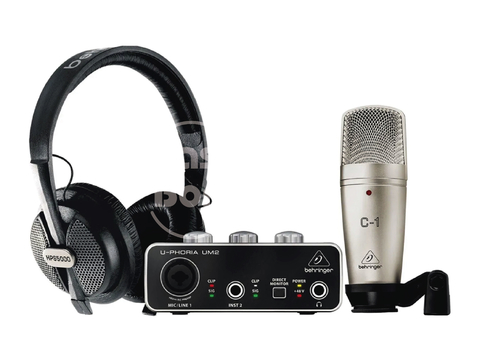 KIT U-Phoria Studio UM2 & Micrófono C1 & Auriculares HPS5000