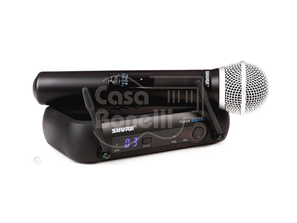 SHURE Micrófono Vocal Inalámbrico de Mano - Sistema SM58 Digital