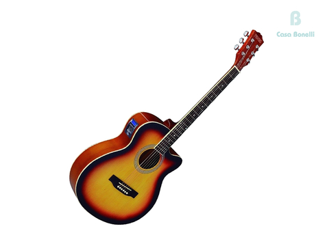 AG10-LC5-TS Texas Guitarra Electroacústica con Corte