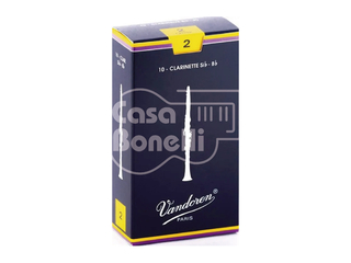 CR-102 Vandoren Set 10 Cañas para Clarinete N°2