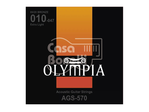 AGS-570 Olympia 0.10 Cuerdas para Guitarra Acústica