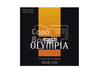 AGS-120 Olympia 010 Set 12 Cuerdas para Guitarra Acústica