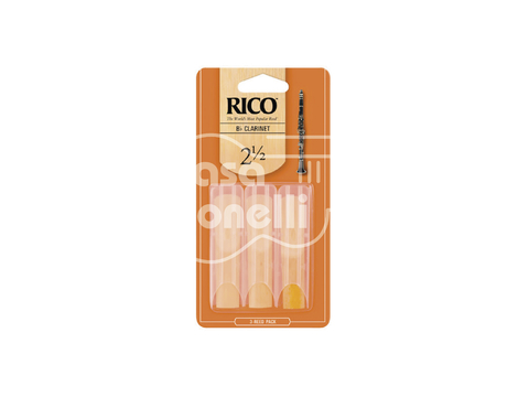 RCA-0325 Rico Set 3 Cañas para Clarinete N°2 1/2