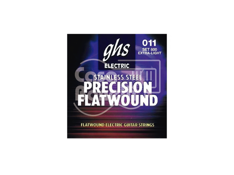 800 GHS Precision Flats 0.11 Cuerdas para Guitarra Eléctrica