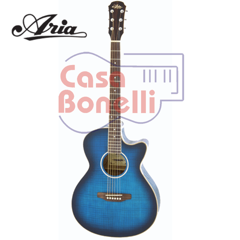 Guitarra electroacústica Aria FET-01FX Color Azul.
