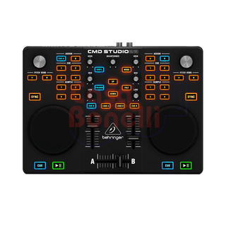 Controlador MIDI doble plataforma para DJ con interfaz de audio de 4 canales Behringer CMD STUDIO 2A