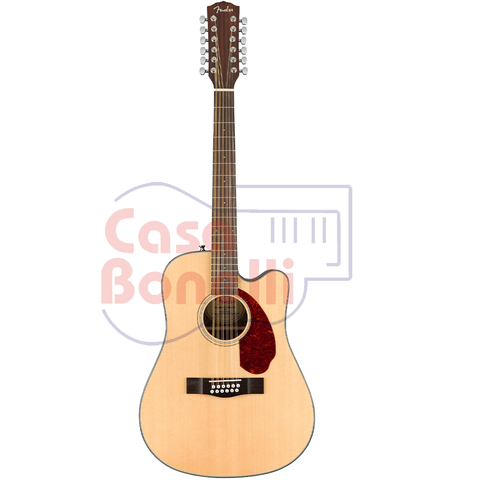 Guitarra Electroaústica de 12 Cuerdas Fender CD-140SCE 12 NAT WC C/Estuche