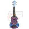 Ukelele Soprano Bamboo con diseño de mandalas BD-6