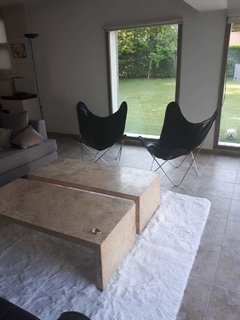 Imagen de Sillón BKF con funda de cuero negro