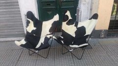 Sillon BKF con funda de cuero con pelo - El Grito - BKF Artesanal