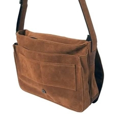 Morral de gamuza y cuero - tienda online