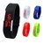 Relógio Pulseira Silicone Digital Led Bracelete Resistente Água