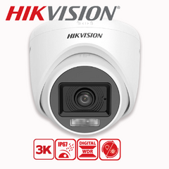 Camara Domo Hikvision 2CE76D0T-LPFS / 2mpx Led 20m Microfono 2.8 Plastico Luz híbrida inteligente