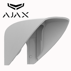 AJAX MotionProtect Outdoor HoodW Cubierta protectora de la lluvia y nieve color blanco para los sensores