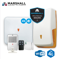Kit 4G - WIFI Alarma Inalámbrica - Uso Industrial - Domiciliaria - Marshall Chip Y WIFI App Internet