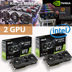 MINADO u$147 mensuales - RIG MINERO 105Mh/S X 2 GPU NVIDIA AMPLIABLE A 6 GPU - Consumo 317Watt - Rentabilidad u$4,25 diario