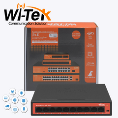 WI-PS210H SWITCH WI-TEK de largo alcance de 10 puertos 48V 100Mbps con 8 puertos PoE y 2 uplink de 100 Mbps WI-PS210H - comprar online