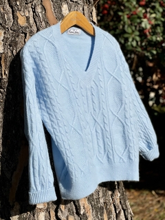Sweater "Ambar" Celeste - comprar online
