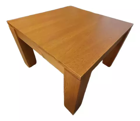 Mesa Ratona Madera Paraíso Maciza Cuadrada 60 Cm Living Deco