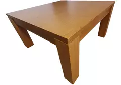 Mesa Ratona Madera Paraíso Maciza Cuadrada 75 Cm Living