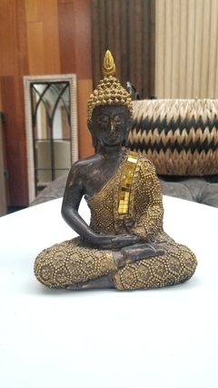 Adorno Buda Meditando Dorado - comprar online