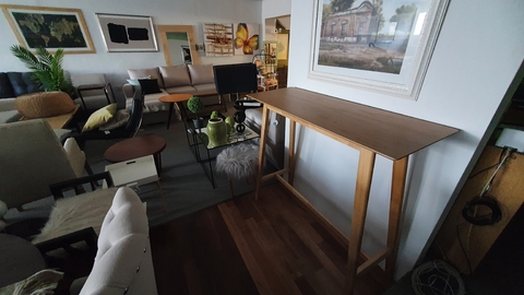 Mesa desayunador de madera 1.2 m largo