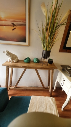 Mesa de arrime madera alamo lustre petiribi 100cm - comprar online