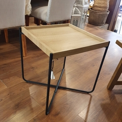 Mesa Ratona Madera Cuadrada 45 Cm Living Deco