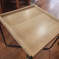 Mesa Ratona Madera Cuadrada 45 Cm Living Deco - comprar online