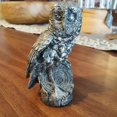 Figura Decorativa Búho Metálico Artesanal 10 cm - tienda online