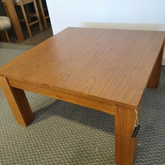 Imagen de Mesa Ratona Madera Paraíso Maciza Cuadrada 75 Cm Living