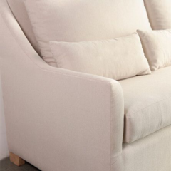 Sofa de 3 Cuerpos Tapizado Lino Crudo 2.10 mt en internet