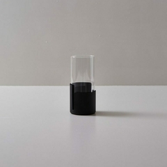 Fanal Hierro vidrio cilindrico set x 2 - tienda online