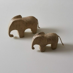 Adorno deco elefantes de poliresina x 2 - tienda online