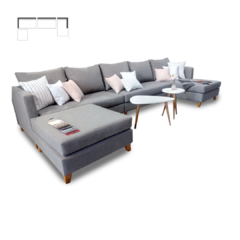Sofa Esquinero Modular U Tapizado Panne Atntimancha 4.00mt