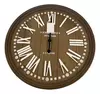 Reloj Pared Madera Números Blancos Romanos 40 Cm London