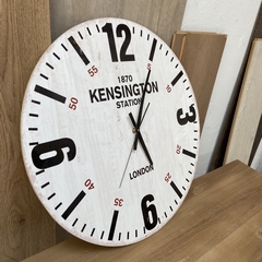 Reloj Pared Sin Vidrio Madera 49cm - comprar online
