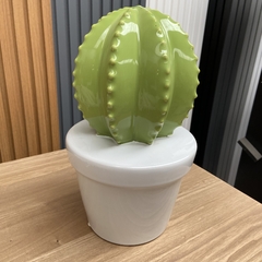 Maceta Con Cactus Grande Ceramica 30 cm x 15 cm - comprar online