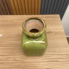 Jarron Botellón Ceramica Verde 23 cm en internet