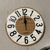 Reloj De Pared Sin Vidrio Con Inscripcion Antiques y London 29cm