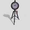 Reloj Trípode Metal Numeros Romanos 44 cm
