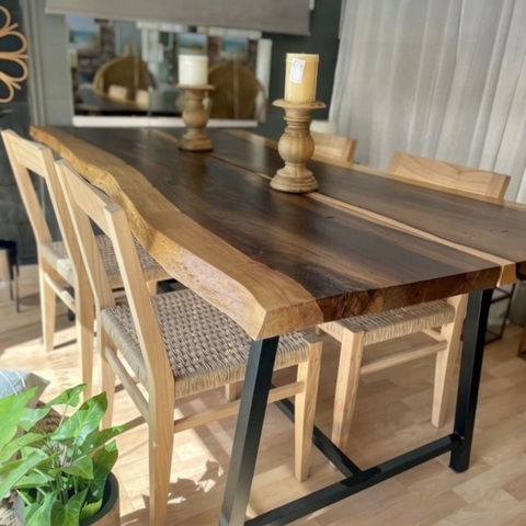 Mesa Comedor Madera Maciza Guayubira