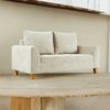 Sofa Tapizado en Panne Antimancha Candido