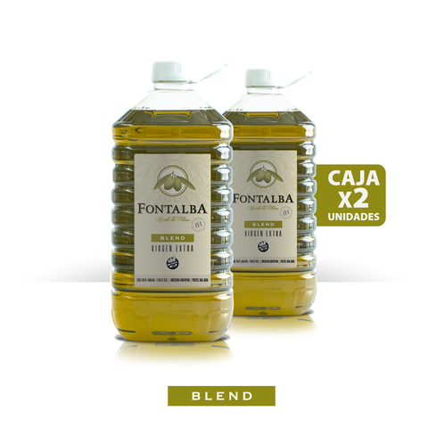 Caja de 2 bidones de 5L de Aceite de Oliva Blend Virgen Extra