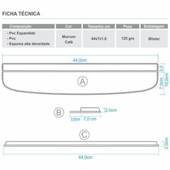 1153-Apoio Teclado Erg. c/Aba Preto - loja online