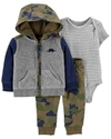 CONJUNTO 3 PECAS CARTERS AGASALHO FLEECE DINO - comprar online