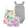 CONJUNTO 3 PECAS CARTERS FLORES