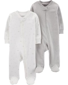 KIT 2 PIJAMA MACACAO CARTERS LUA E SOL