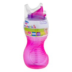 COPO COM CANUDO CLICK LOCK MUNCHKIN 296ML ROSA COM ROXO